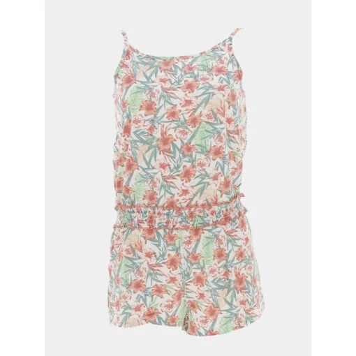 Combi-short à Fleurs Multicolore Fille - Kaporal -ChicFit Boutique combi short a fleurs multicolore fille kaporal