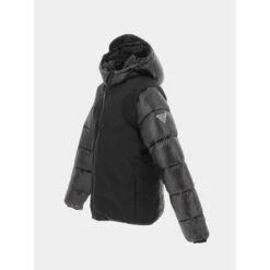 Doudoune à Capuche Hooded Padded Noir Enfant - Guess 6 Doudoune à Capuche Hooded Padded Noir Enfant - Guess -ChicFit Boutique doudoune a capuche hooded padded noir enfant guess 2