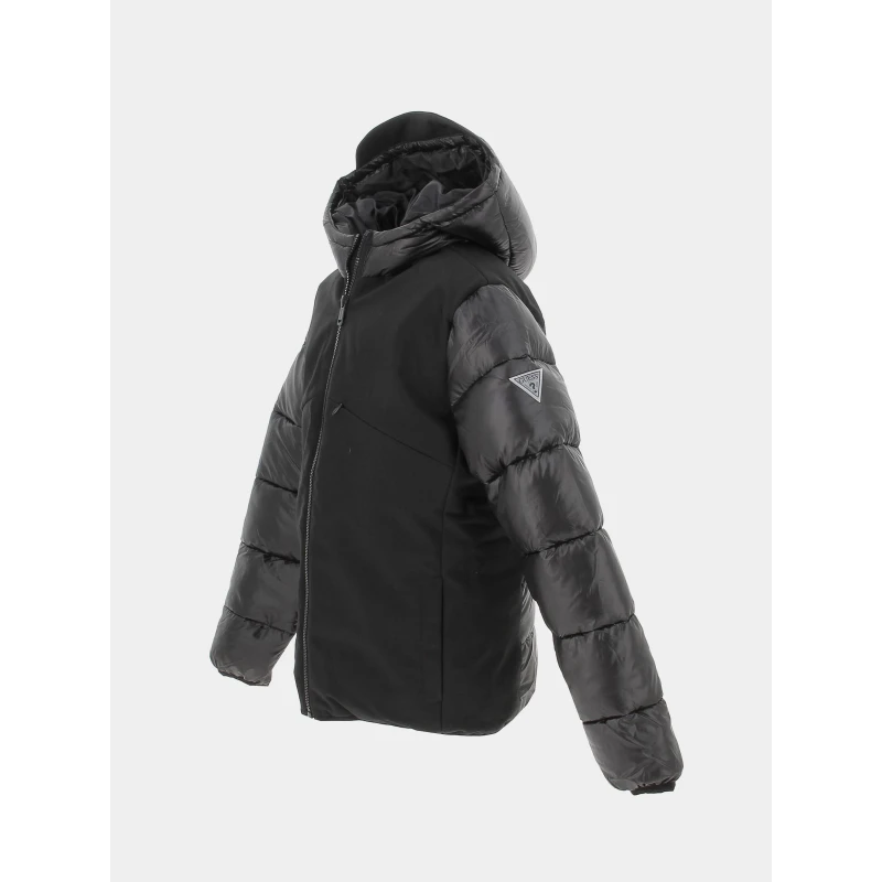 Doudoune à Capuche Hooded Padded Noir Enfant - Guess 3 Doudoune à Capuche Hooded Padded Noir Enfant - Guess – Image 3