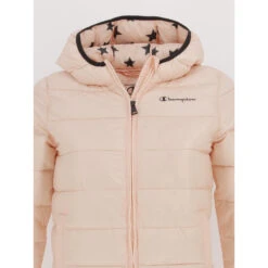 Doudoune à Capuche Rose Fille - Champion -ChicFit Boutique doudoune a capuche rose fille champion 2