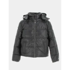 Doudoune à Capuche Sammagi Noir Fille - Le Temps Des Cerises