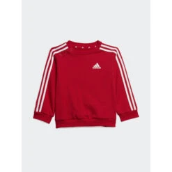 Ensemble De Survêtement 3 S Rouge Noir Enfant - Adidas -ChicFit Boutique ensemble de survetement 3 s rouge noir enfant adidas 2