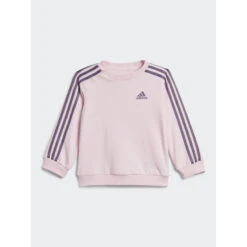 Ensemble De Survêtement Sweat 3s Rose Violet Enfant - Adidas -ChicFit Boutique ensemble de survetement sweat 3s rose violet enfant adidas 2