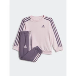 Ensemble De Survêtement Sweat 3s Rose Violet Enfant - Adidas