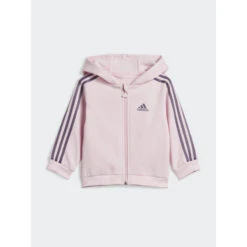 Ensemble De Survêtement Veste Zippé Rose Violet Enfant - Adidas -ChicFit Boutique ensemble de survetement veste zippe rose violet enfant adidas 2