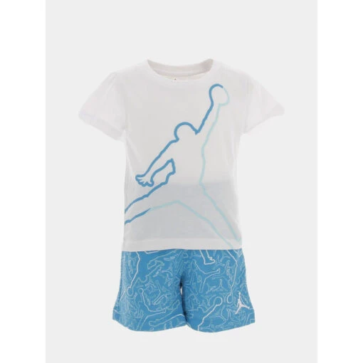Ensemble Short Air Jump Blanc Enfant - Jordan -ChicFit Boutique ensemble short air jump blanc enfant jordan