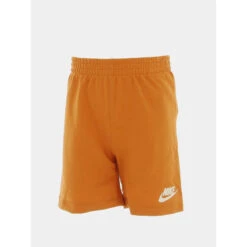 Ensemble Short T-shirt Nsw Logo écru Orange Enfant - Nike -ChicFit Boutique ensemble short t shirt nsw logo ecru orange enfant nike 2