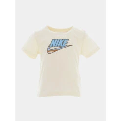 Ensemble Short T-shirt Sportswear écru Orange Enfant - Nike -ChicFit Boutique ensemble short t shirt sportswear ecru orange enfant nike 3