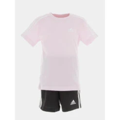 Ensemble Sport T-shirt Short Rose Fille - Adidas