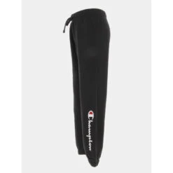 Jogging Elastic Cuff Logo Brodé Noir Enfant - Champion -ChicFit Boutique jogging elastic cuff logo brode noir enfant champion 2