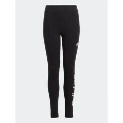 Legging Linear Logo Marque Noir Fille - Adidas