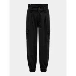 Pantalon Cargo Bas Resseré Saige Noir Fille - Only