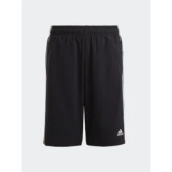 Short De Sport 3 Stripes Noir Enfant - Adidas