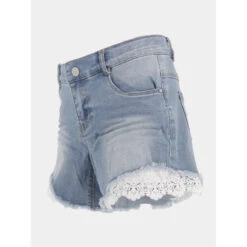 Short En Jean Dentelle Salli Bleu Fille - Name It -ChicFit Boutique short en jean dentelle salli bleu fille name it 2