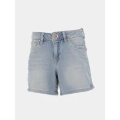 Short En Jean Romy Ice Bleu Clair Fille - Kaporal