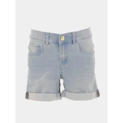 Short En Jean Slim Salli Bleu Fille - Name It