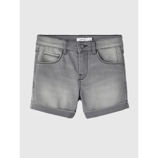 Short En Jean Slim Salli Gris Fille - Name It -ChicFit Boutique short en jean slim salli gris fille name it