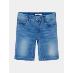 Short En Jean Theo Stretch Bleu Enfant - Name It
