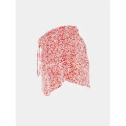 Short Fluide à Fleurs Rosiegi Rouge Fille - Le Temps Des Cerises -ChicFit Boutique short fluide a fleurs rosiegi rouge fille le temps des cerises 2
