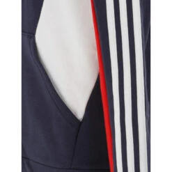 Sweat à Capuche 3S Colorblock Tricolore Bleu Marine - Adidas -ChicFit Boutique sweat a capuche 3s colorblock tricolore bleu marine adidas 3