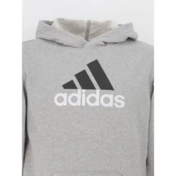 Sweat à Capuche Big Logo Gris Enfant - Adidas -ChicFit Boutique sweat a capuche big logo gris enfant adidas 2