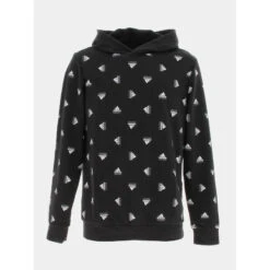 Sweat à Capuche Bluv Multi Logos Noir Enfant - Adidas