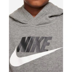Sweat à Capuche Club Hbr Gris Chiné Enfant - Nike -ChicFit Boutique sweat a capuche club hbr gris chine enfant nike 2