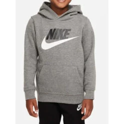 Sweat à Capuche Club Hbr Gris Chiné Enfant - Nike