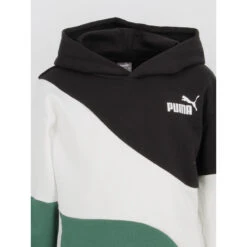 Sweat à Capuche Colorblock Cat Noir Vert Enfant - Puma -ChicFit Boutique sweat a capuche colorblock cat noir vert enfant puma 2