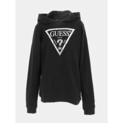 Sweat à Capuche Core Line Noir Enfant - Guess