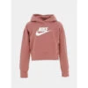Sweat à Capuche Crop Nsw Club Rose Fille - Nike