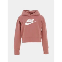 Sweat à Capuche Crop Nsw Club Rose Fille - Nike