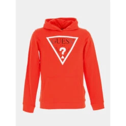Sweat à Capuche Fleece Core Rouge Enfant - Guess