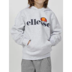 Sweat à Capuche Jero Gris Chiné Enfant - Ellesse