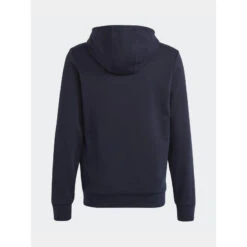 Devant -ChicFit Boutique sweat a capuche logo imprime bleu marine enfant adidas 1