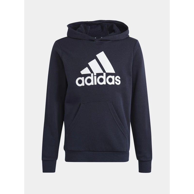 Sweat à Capuche Logo Imprimé Bleu Marine Enfant - Adidas