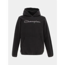 Sweat à Capuche Polaire Noir Enfant - Champion