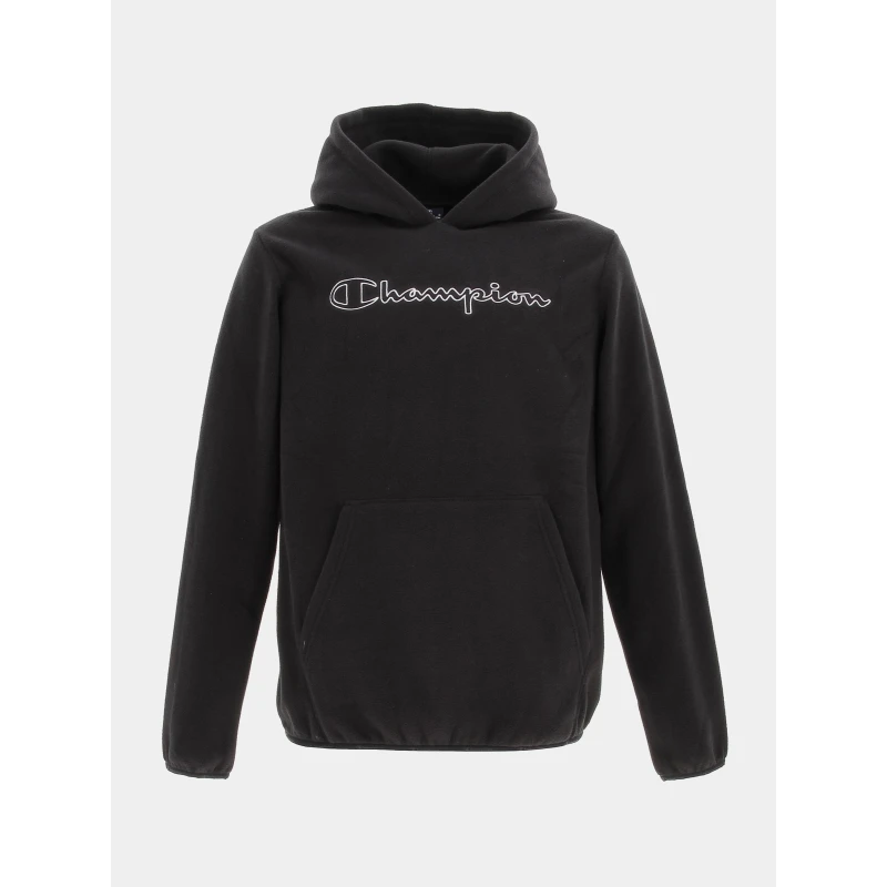 Sweat à Capuche Polaire Noir Enfant - Champion 1 Sweat à Capuche Polaire Noir Enfant - Champion