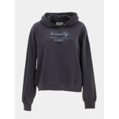 Sweat à Capuche Puckie Bleu Marine Fille - Teddy Smith