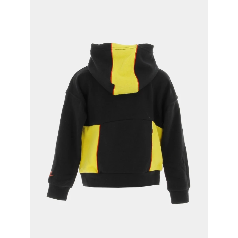 Sweat à Capuche Sportswear Noir Jaune Enfant - Nike 2 Sweat à Capuche Sportswear Noir Jaune Enfant - Nike – Image 2