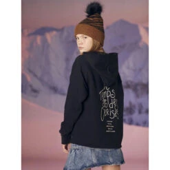 Sweat à Capuche Uni Logo Samgi Noir Fille - Le Temps Des Cerises -ChicFit Boutique sweat a capuche uni logo samgi noir fille le temps des cerises 2