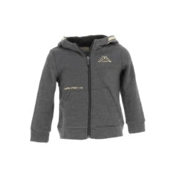 Sweat à Capuche Zippé Bts Becka Gris Fille - Kappa