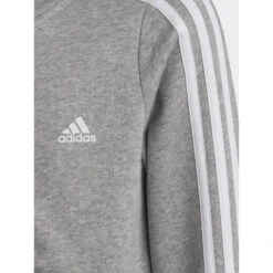 Sweat à Capuche Zippé Gris Clair Enfant - Adidas -ChicFit Boutique sweat a capuche zippe gris clair enfant adidas 2