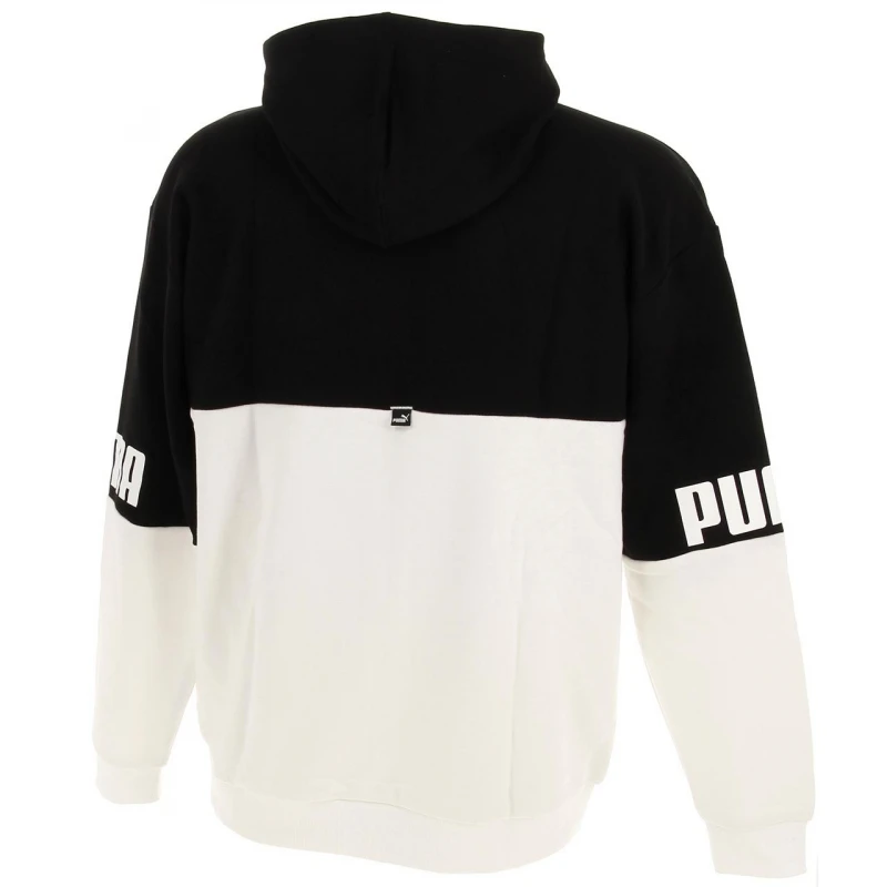 Sweat à Capuche Zippé Power Noir/blanc Enfant - Puma 2 Sweat à Capuche Zippé Power Noir/blanc Enfant - Puma – Image 2