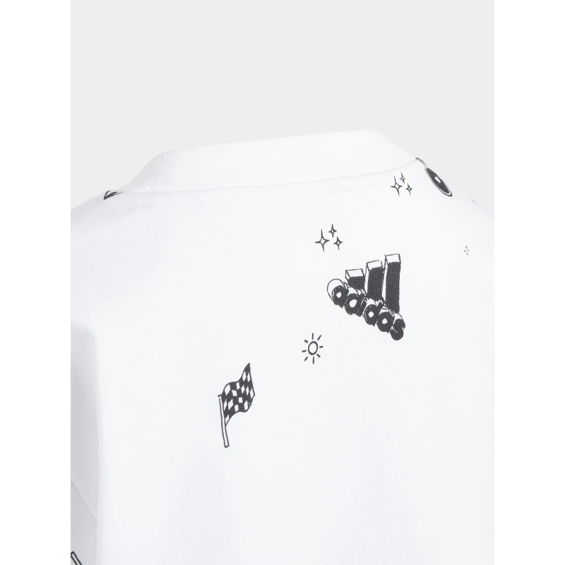 Sweat Bluv Dessin Blanc Fille - Adidas 3 Sweat Bluv Dessin Blanc Fille - Adidas – Image 3
