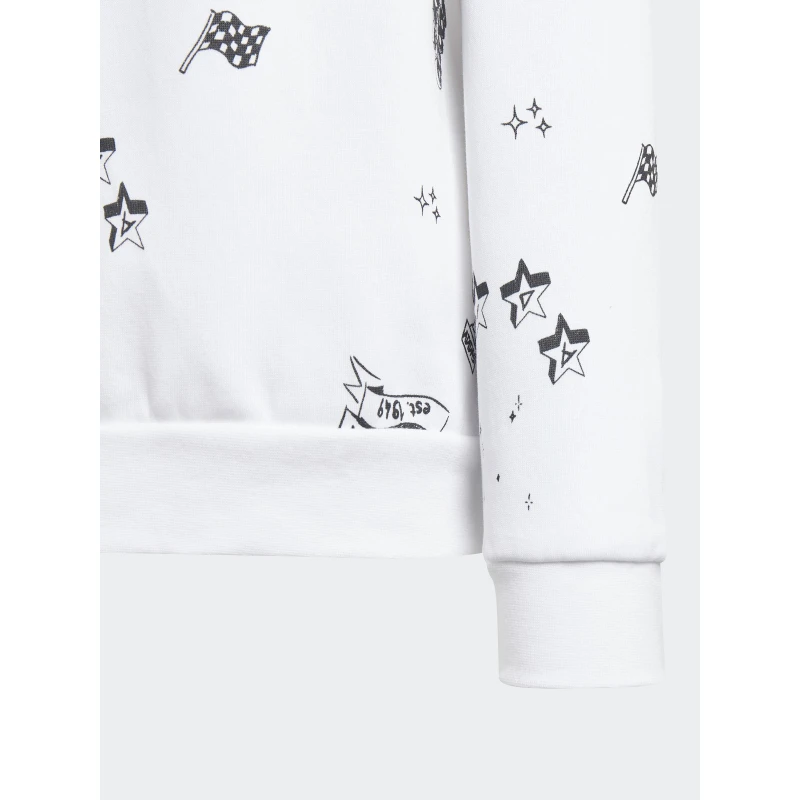 Sweat Bluv Dessin Blanc Fille - Adidas 4 Sweat Bluv Dessin Blanc Fille - Adidas – Image 4