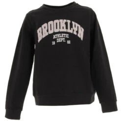 Sweat Brooklyn Laina Noir Fille - Only