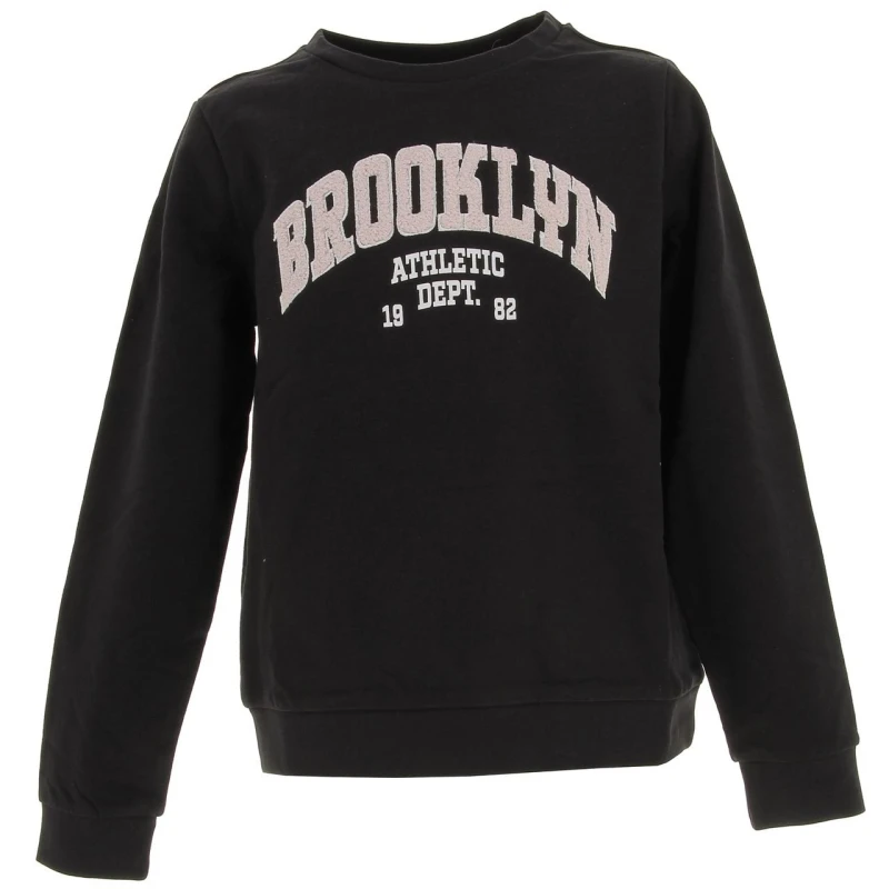 Sweat Brooklyn Laina Noir Fille - Only