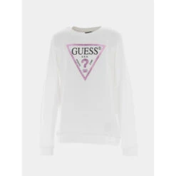 Sweat Core Line Blanc Fille - Guess
