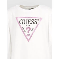 Sweat Core Line Blanc Fille - Guess -ChicFit Boutique sweat core line blanc fille guess 3